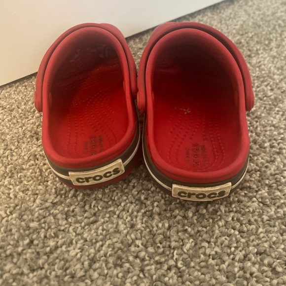 Crocs Red Unisex Girls Kids Boys Clogs Classic Crocs Size 7 - Picture 7 of 7